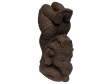 Soška kámen Ganesha Yoga 32 cm černá