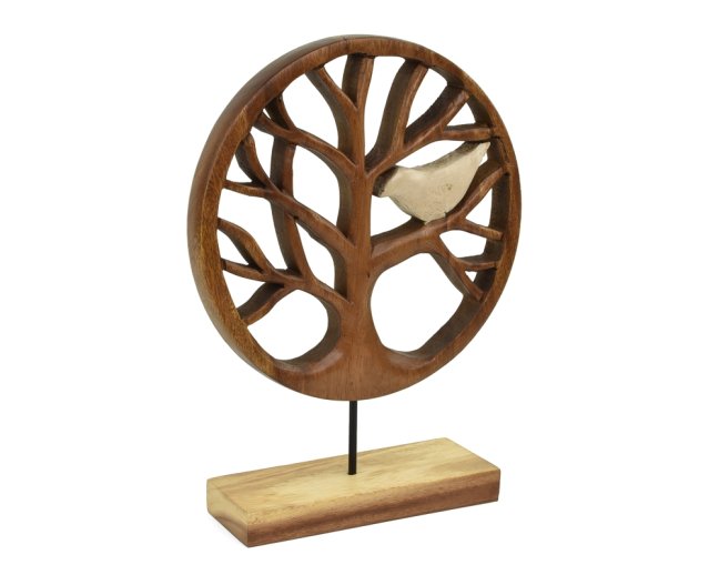 Dřevěná dekorace Strom života 34 cm