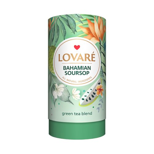 Zelený aromatizovaný čaj Lovaré Bahamian Soursoup - 80 g