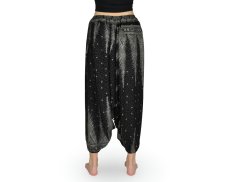 Harémové kalhoty aladin MAERA, černé, paví oka, pruh vpravo, II. jak