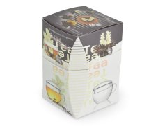 Dárkový set Creano Teelini Black Tea - skleněný šálek a 8 ks čaje