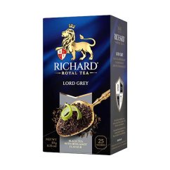 Černý aromatizovaný čaj Richard Lord Grey (25 sáčků) 50 g