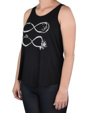 Dámské tílko YOGEE, černé, nekonečno