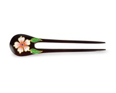 Jehlice do vlasů double velký Květ 04 - bílý