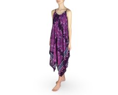 Dámské šaty IRADA, paví pera, fialové