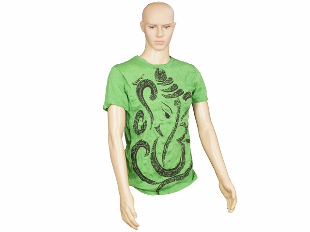 Tričko bavlna, Sure Ganesh, zelené