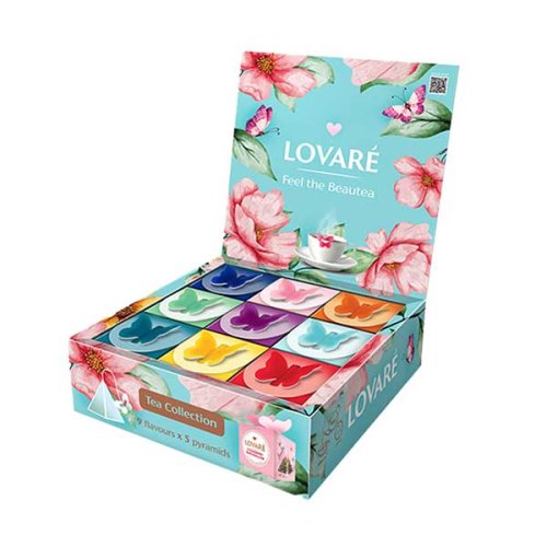 Kolekce čajů Lovaré Butterfly (45 pyramid) 90 g