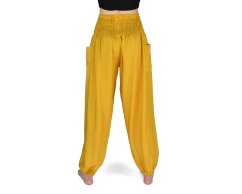 Kalhoty jóga SATJA, žluté