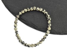 Náramek dětský kulička Jaspis dalmatin