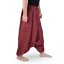 Harémové kalhoty aladin LIN, vínová