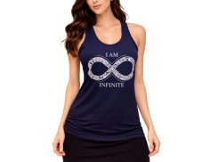 Dámské tílko I AM INFINITE, bavlna, tmavě modré