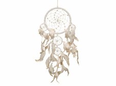 Lapač snů 16+6+5cm - bílý