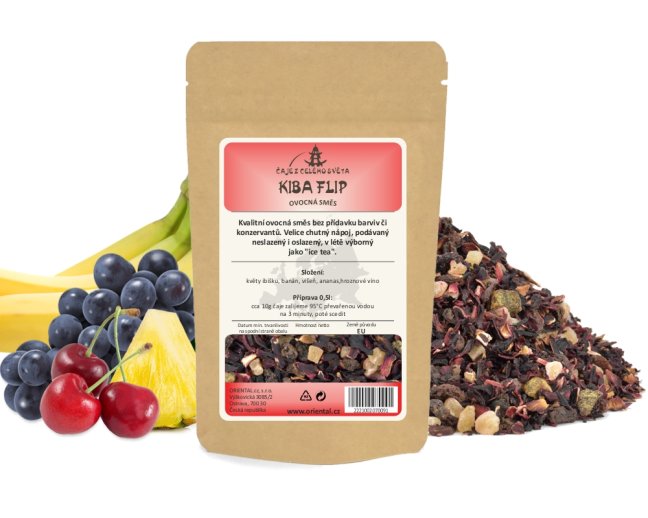 Ovocný čaj Kiba Flip - Gramáž čaje: 1000 g