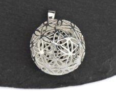 Stříbrný přívěsek Květ života II