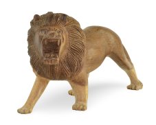 Dřevěná soška Lev 13 cm - varianta A