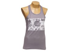 Dámské tílko I AM ALL OF THAT, bavlna, šedé