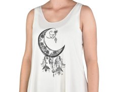 Dámský dlouhý top YOGESA, krémová, měsíc