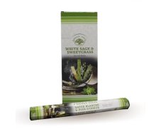 Indické vonné tyčinky Green Tree Bílá Šalvěj - Sladká Tráva 15 g