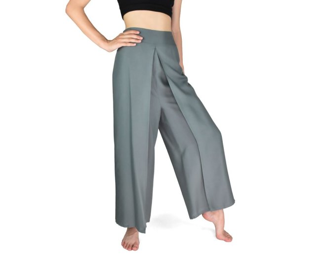 Kalhoty jóga open NUTCHA, šedé