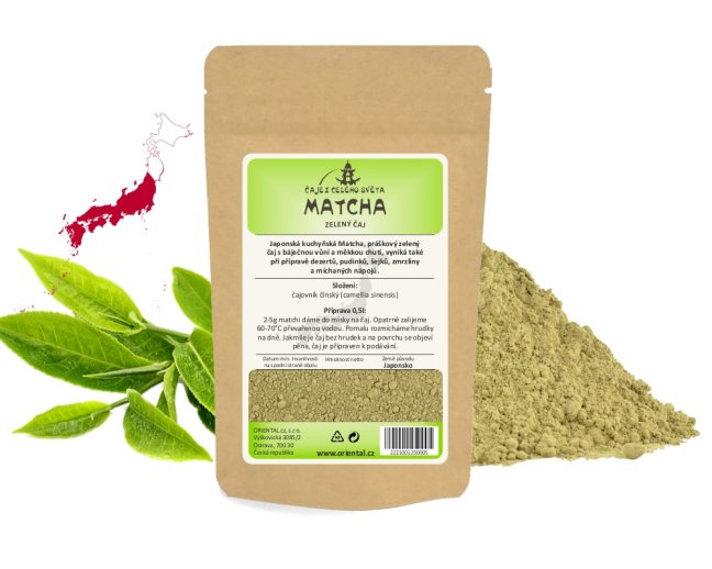 Práškový zelený čaj Japan Matcha - Gramáž čaje: 50 g