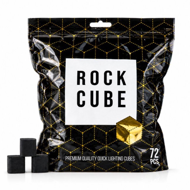 Uhlíky do vodní dýmky Carbopol Rock Cube 72 ks