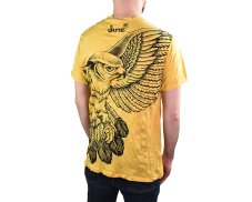 Tričko pánské krátký rukáv, SURE, Orlí vzlet, žlutá