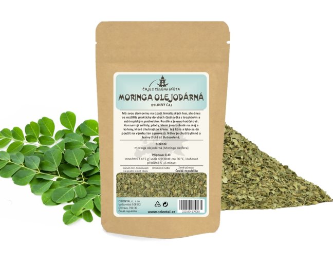 Bylinný čaj Moringa olejodárná - Gramáž čaje: 200 g