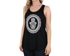 Dámské tílko YOGEE, černé, hamsa