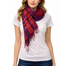 Šátek viskóza 200cm x 70cm pruhy multicolor F