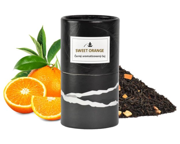 Černý aromatizovaný čaj Oriental Sweet Orange - 80 g dóza