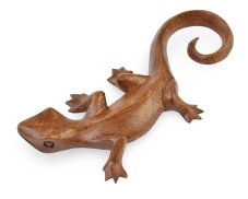 Dřevěná dekorace Ještěrka - 20 cm - var. B
