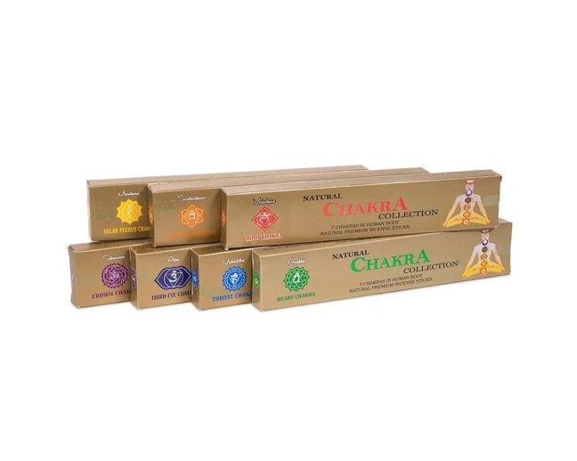 Chakra - Dárková sada indických tyčinek 7 x 18 ks