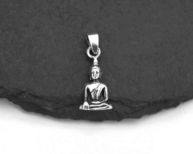 Stříbrný přívěsek Buddha silueta malý