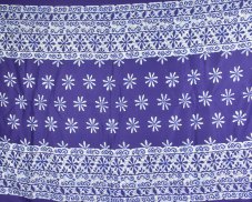 Sarong - Pareo REN, kvítek, královská modř, II. jakost