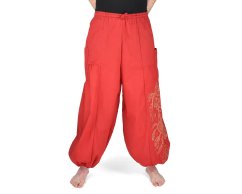 Kalhoty jóga KIET, Lapač snů, červené, II. jakost