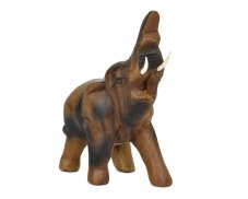 Dřevěná dekorace Slon štěstí 18 cm