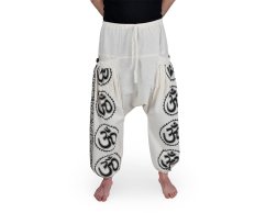 Harémové kalhoty aladin PATHA, ÓM, natural