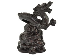 Soška pryskyřice Čínský drak - 12,5 x 11 cm II. jakost