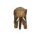 Dřevěná soška Slon dlouhověkosti 8 cm