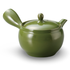 Keramická konvice Kyusu plain zelená 300 ml - II. jakost