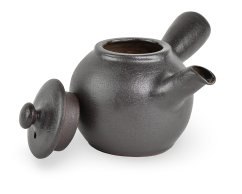 Keramická konev Kyusu Genmai hnědá lesklá cca 0,45 l