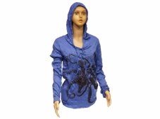 Tričko dlouhý rukáv SURE, chobotnice, modré, vel. S