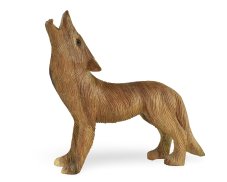 Dřevěná soška Vlk 20 cm - varianta B