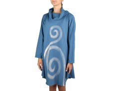 Šaty JEN s límcem, modrá