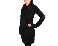 Šaty IRA s límcem, černá