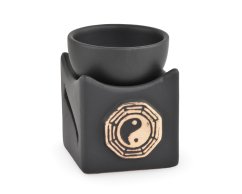 Aromalampa černá, čtvercová - Jin Jang