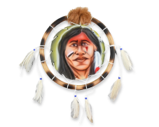Indiánská závěsná dekorace 30 cm - var. D - II. jakost