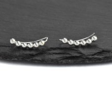 Stříbrné minimalistické náušnice Kuličky II