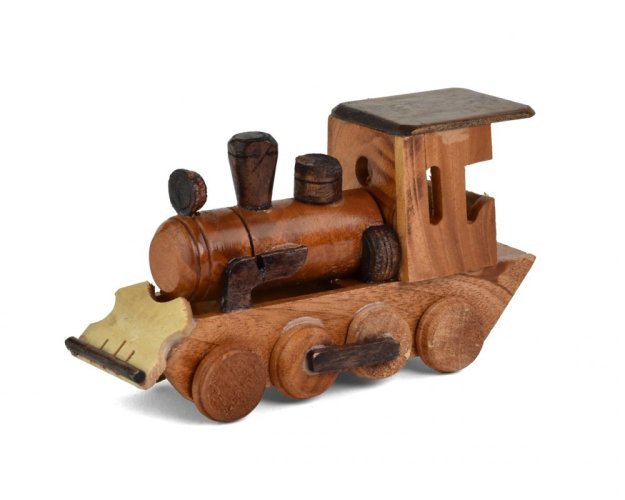 Dřevěná parní lokomotiva