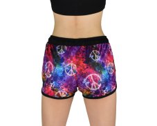 Letní šortky Tina, motýli, peace